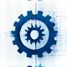 Digital Transformation Icon - Interlocking Gears